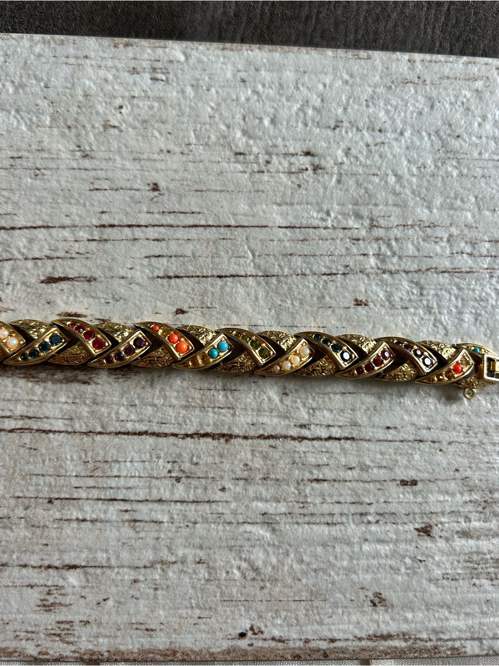 D’Orland Gold-Tone Multi-Stone Braided Bracelet - Multicolor
